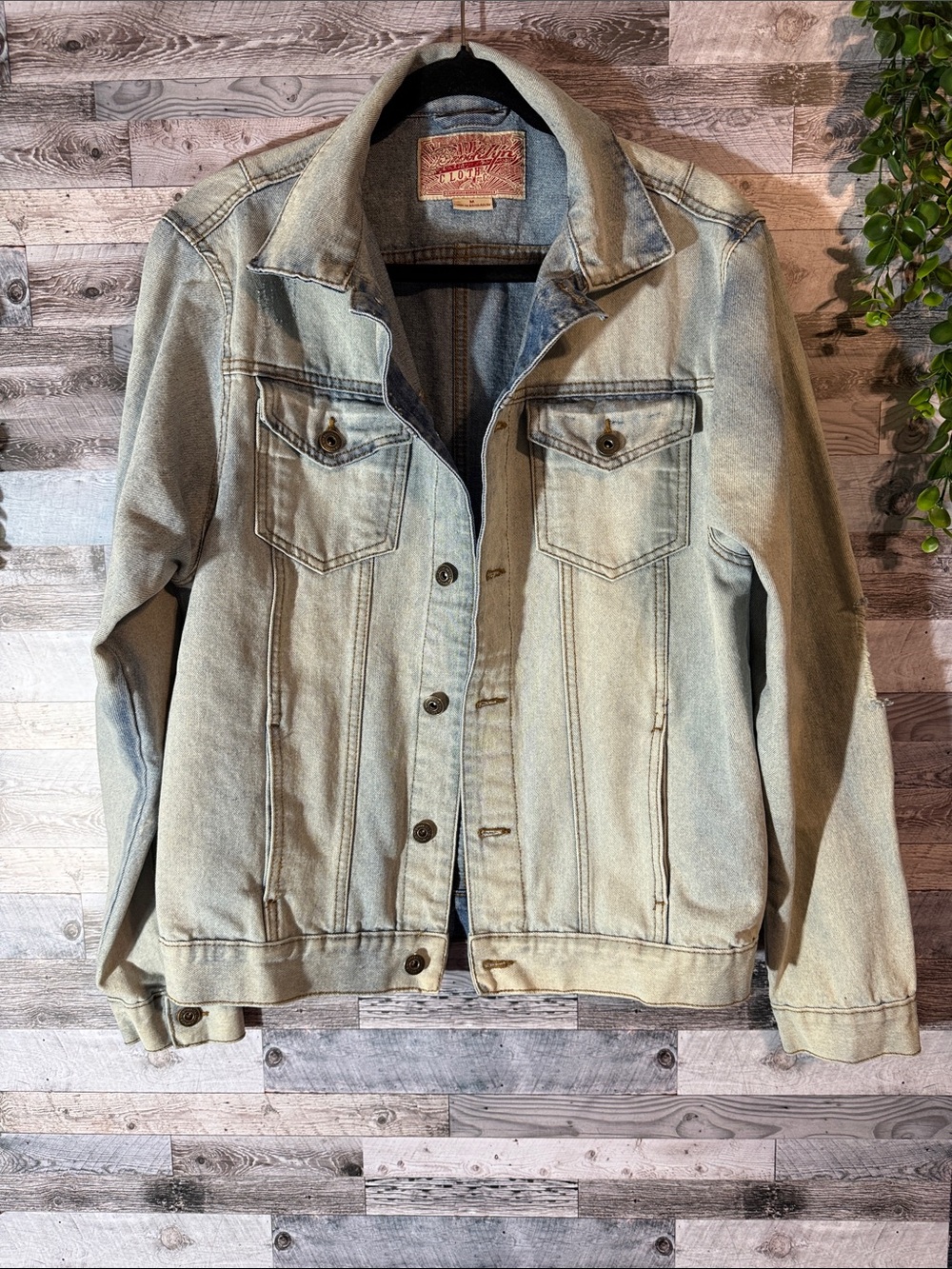 Brooklyn Cloth Light Wash Denim Jacket - Classic Trucker Style